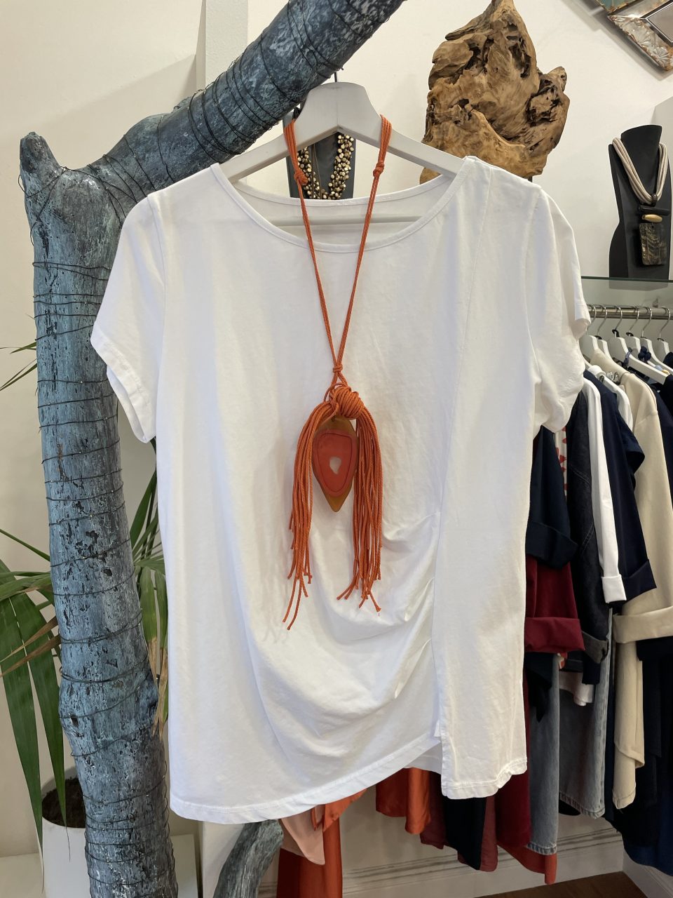 Camiseta FRUNCE blanca