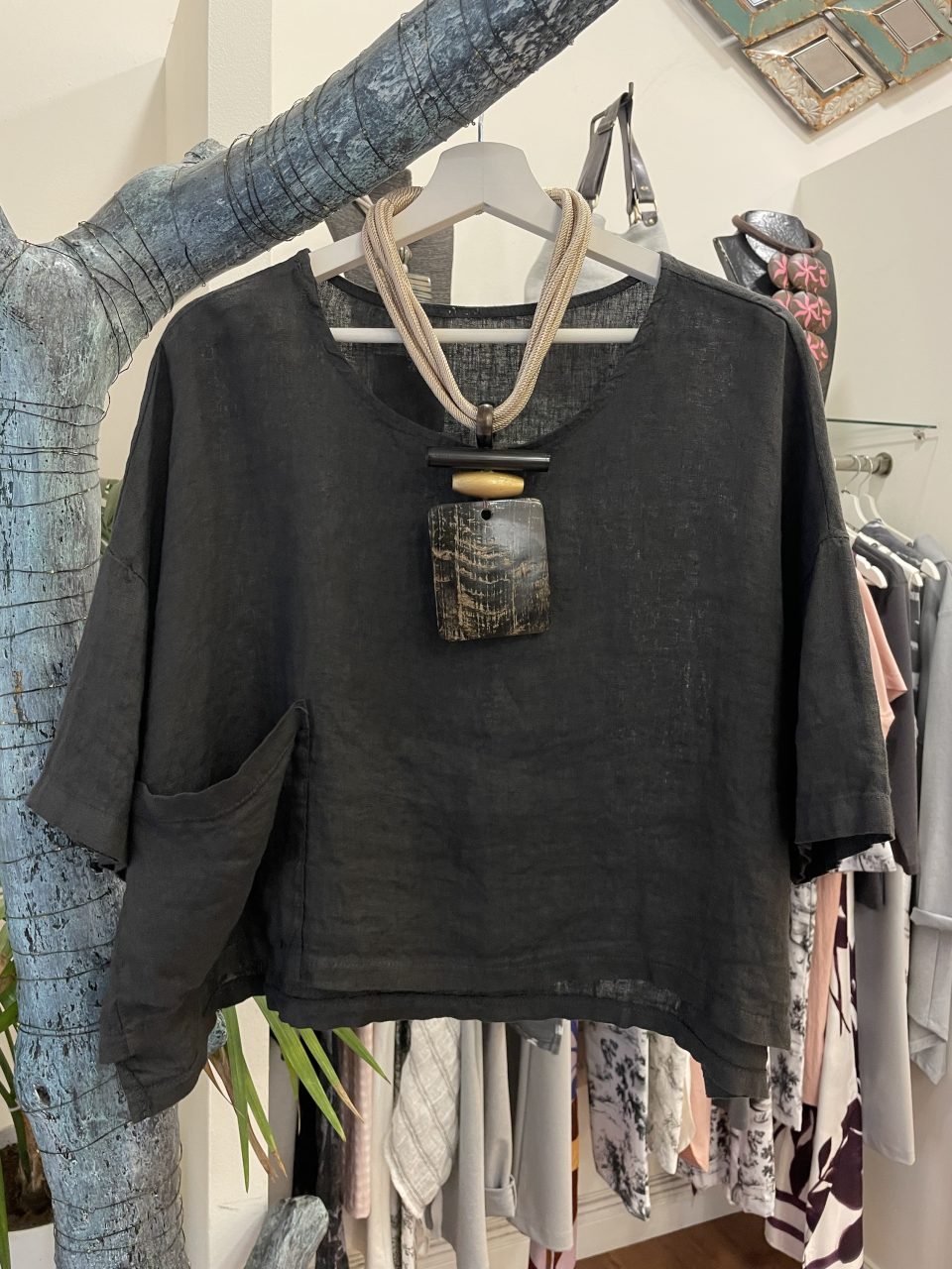 Blusa BOLSILLO gris
