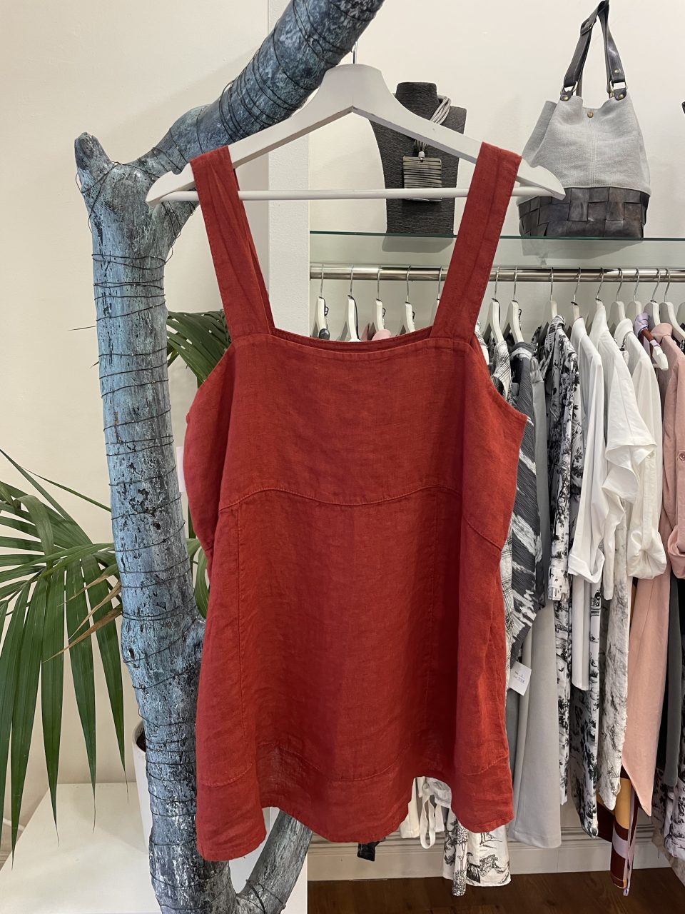 Top TIRANTES rojo
