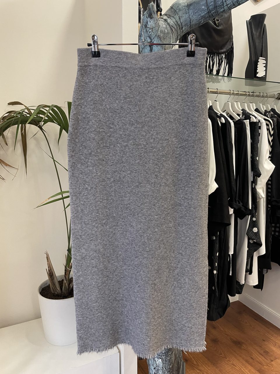 Falda RECTA gris