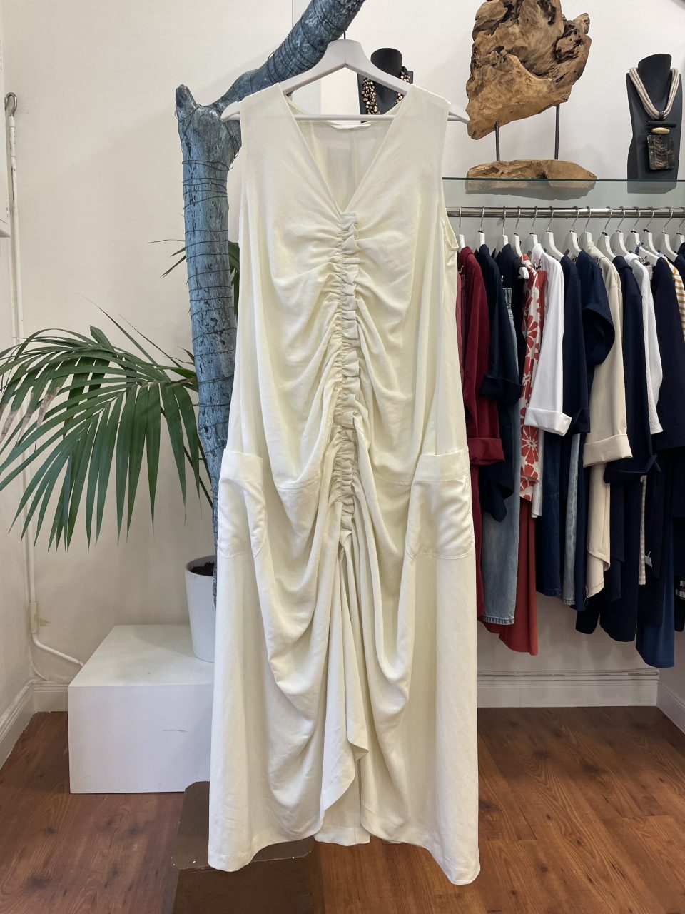 Vestido FRUNCE  crudo