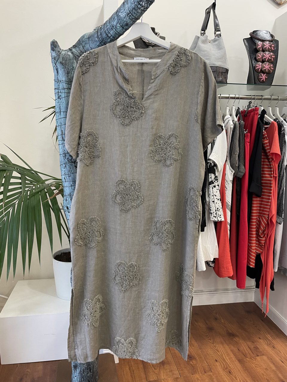 Vestido FLORES piedra