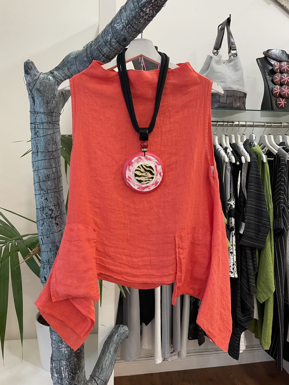 Top CUELLO coral