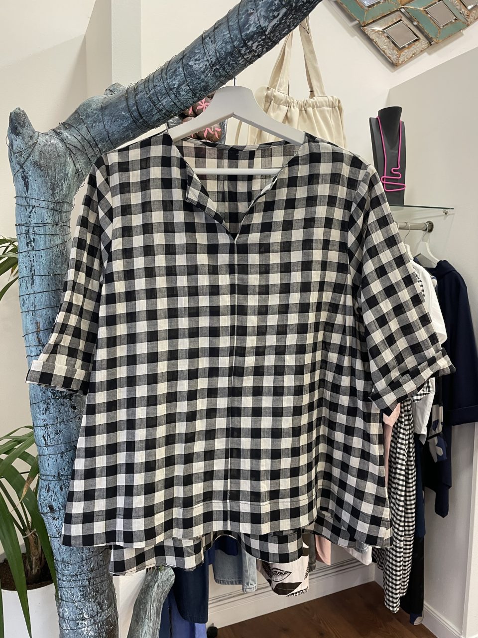 Camisa CUADROS negra