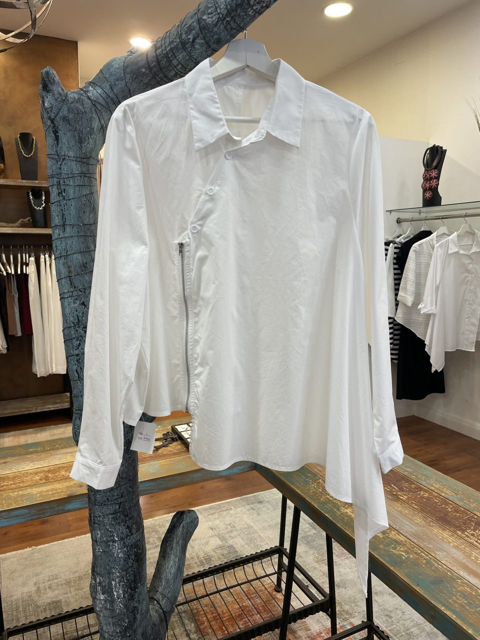 Camisa CREMALLERA blanca