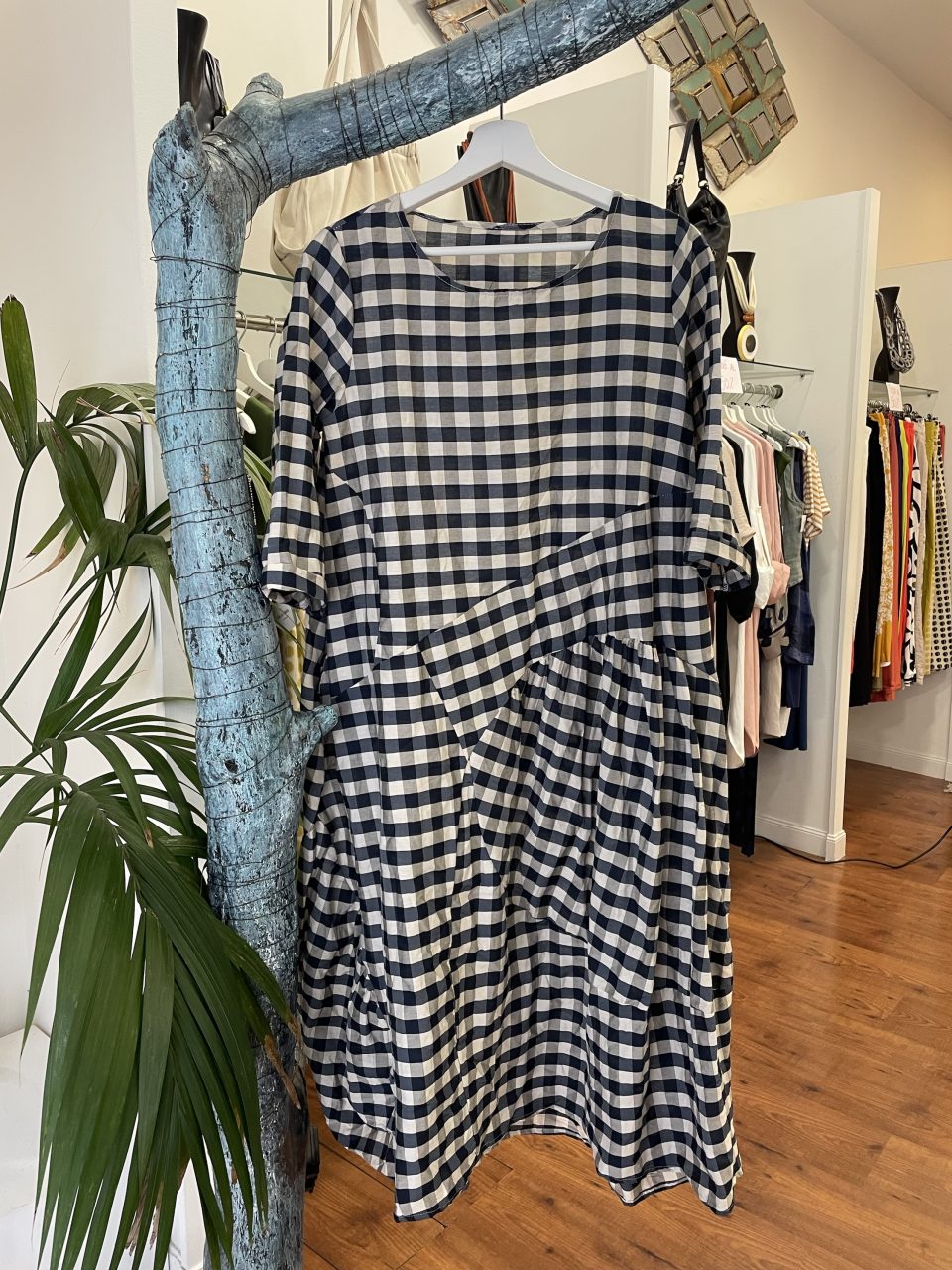 Vestido CUADROS azul marino