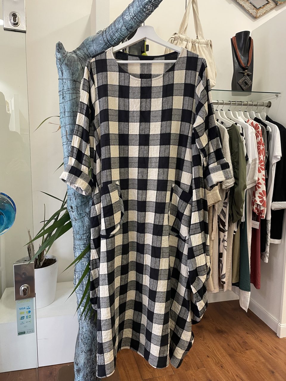 Vestido CUADROS negro