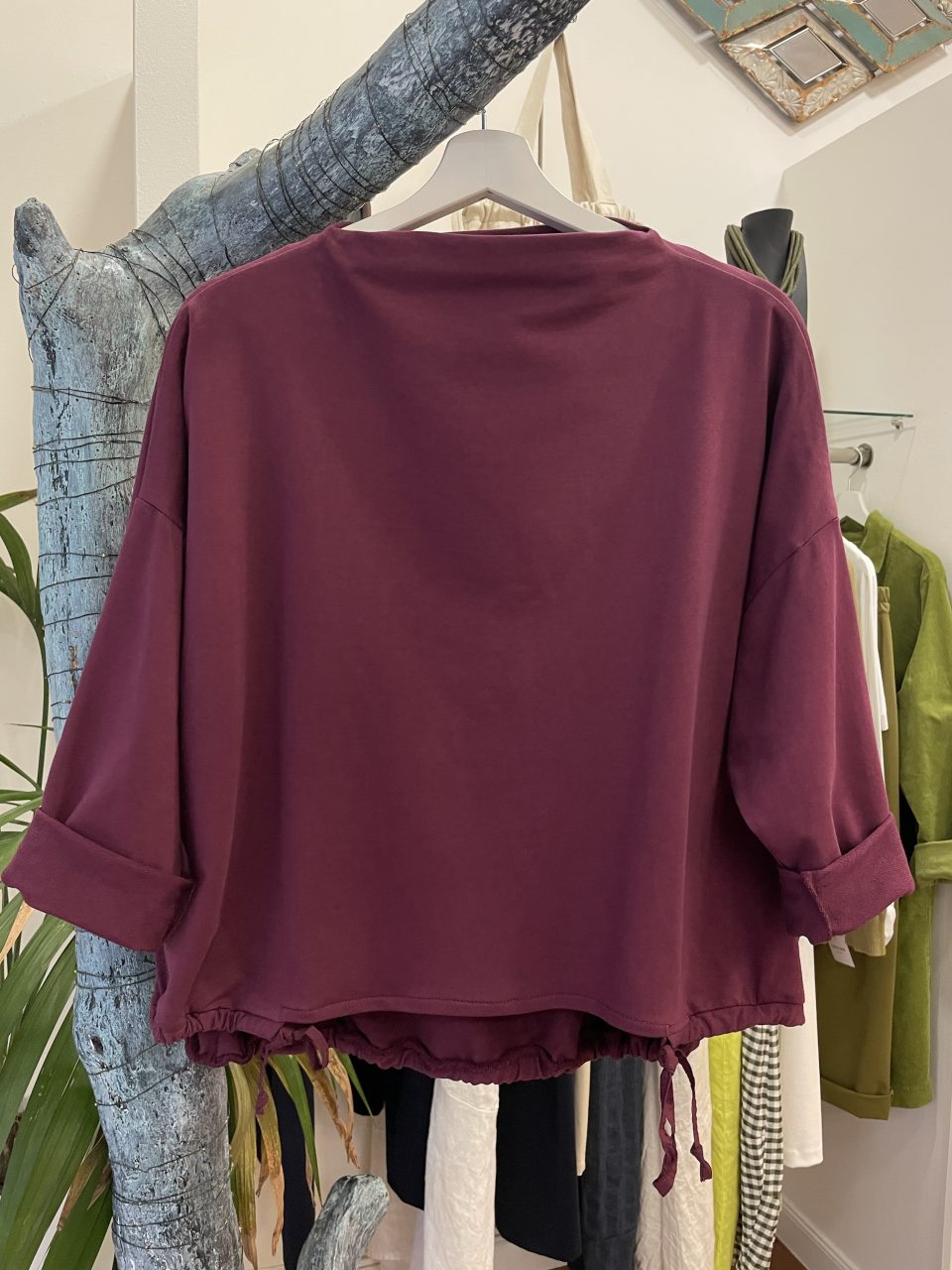 Sudadera OVER granate