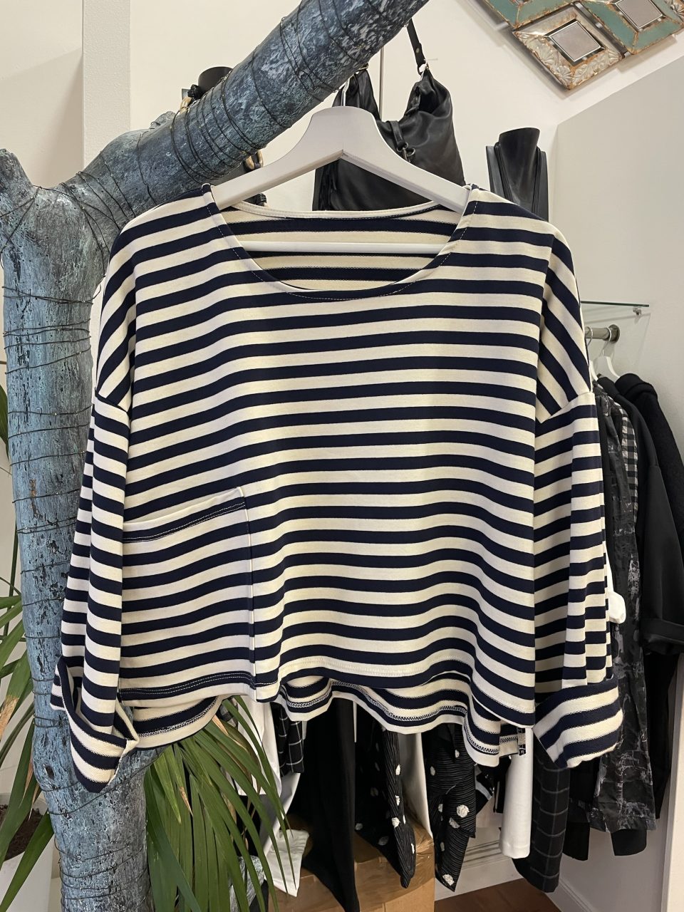 Camiseta RAYAS azul marino