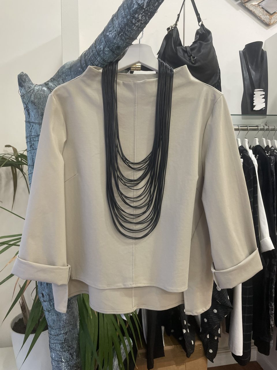 Camiseta EVA beige